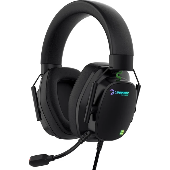 GAMEPOWER Kai Titanium Siyah 7.1 Surround Hi-Fi Manyetik Pad Rgb Gaming Kulaklık (2x Cooling Pad Hediyeli) ürün görseli 1