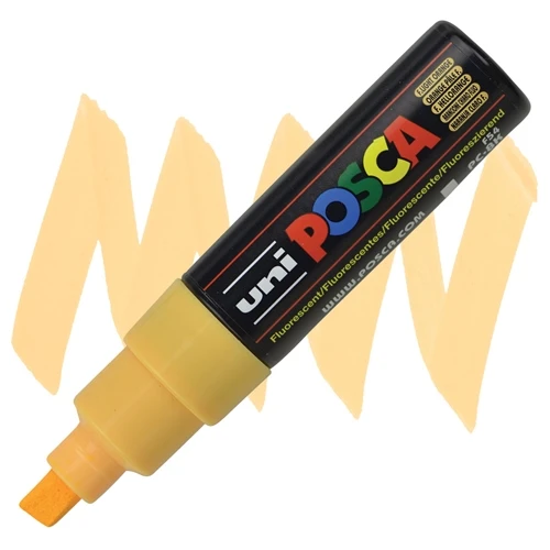Uni-Ball Posca Boyama Kalemi 8.0 Su Bazlı Boyama Markörü Turuncu PC-8K F.A. (6 Lı Paket) ürün görseli 1