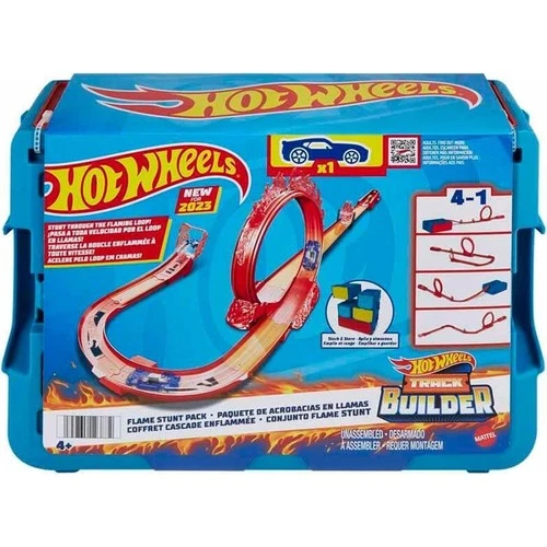 Mattel Oyuncak Hot Wheels Track Builder Alev Temalı Akrobasi Seti Hmc04 ürün görseli 1