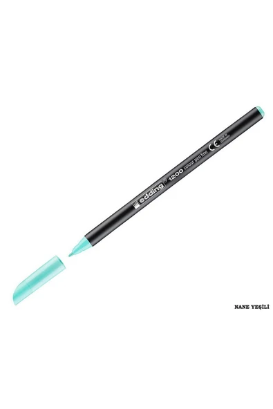 Edding 1200 İnce Uçlu Keçeli Kalem (Grafik Kalemi) 1.0Mm Tatlı Nane (10 Lu Paket) ürün görseli 1