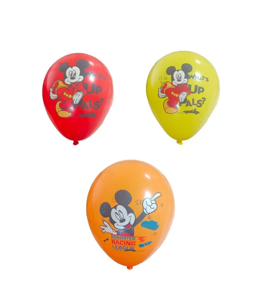 Bafix Balon 4+1 Mickey Playful House Baskılı 12 Inc (8 Li Paket) ürün görseli 1