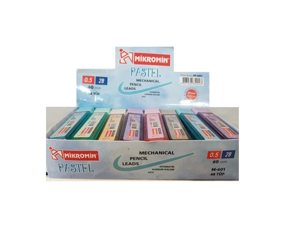 Mikro Min (Versatil Kalem Ucu) Pastel 60 Mm 0.5 Mm M-601 (48 Tüp) ürün görseli 1