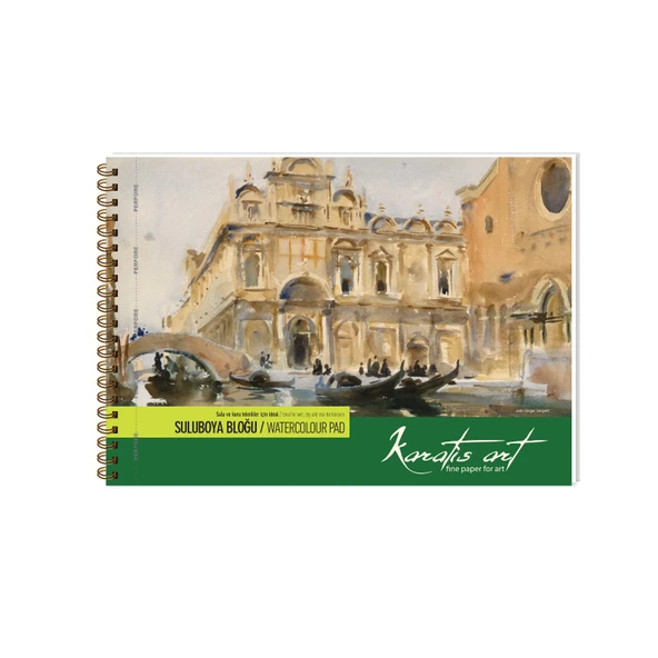 Keskin Color Karatis Suluboya Bloğu (Resim Defteri) Spiralli Art 300 Gram A3 12 Yaprak 488011-99 ürün görseli 1