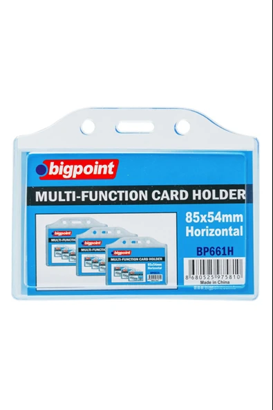 Bigpoint Kart Kabı Çok Amaçlı Soft Yatay 85X54 Mm Bp661H (5 Li Paket) ürün görseli 1