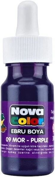 Nova Color Ebru Boya Mor nc-248 (12 Li Paket) ürün görseli 1