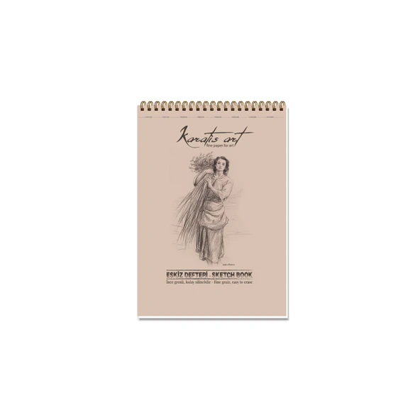 Keskin Color Karatis Eskiz Bloğu (Resim Defteri) Spiralli Art 90 Gram A5 40 Yaprak 481006-99 ürün görseli 1