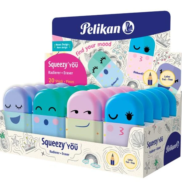 Pelikan Silgi Squeezy 606202 (20 Li Paket) ürün görseli 1