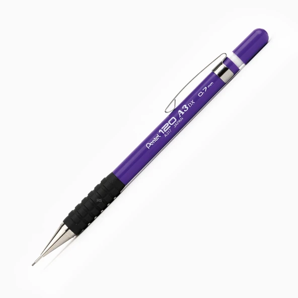 Pentel Versatil Kalem (Mekanik Kurşun Kalem) 0.7 Mm Genel Kullanım İçin Tutaçlı Mor Ya317-v ürün görseli 1