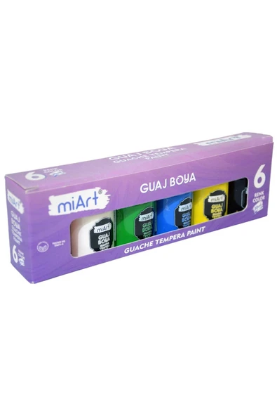 Miart Guaj Boya Tempera 6 Lı Set 30 Ml 306 ürün görseli 1