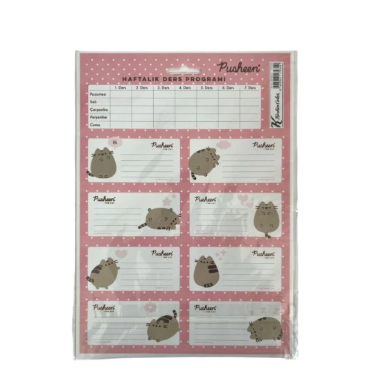 Keskin Color Pusheen Ders Programlı Etiket 3 Yaprak 220130-10 ürün görseli 1