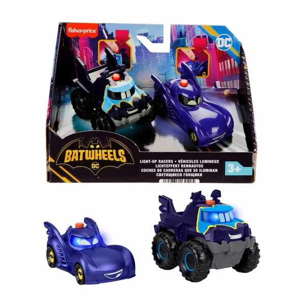 Fisher Price Oyuncak Batwheels Araba Işıklı Yarışçılar HML25 ürün görseli 1