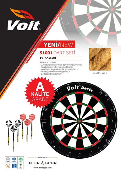 Voit Profesyonel Dart Seti 51001 - Resim 4