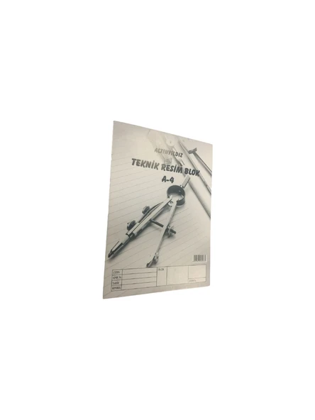 Altınyıldız A4 Teknik Resim Defteri Blok TRD-197 (12 Li Paket) ürün görseli 1