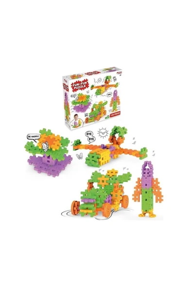 Dede Oyuncak Fun Fun Puzzle Lego 128 Parça 03905 ürün görseli 1