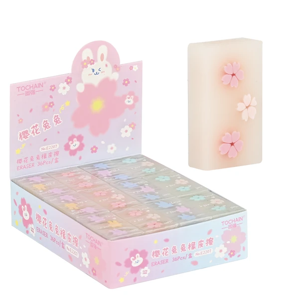 Mikro Silgi Sakura Cuta Bunnyeco Pvc E2207 (36 Lı Paket) ürün görseli 1
