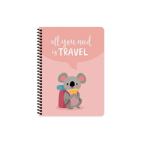 Keskin Color Defter Spiralli Karton Kapak Gezginler 16,5X22,5Cm 80 Yaprak 386042-99 (Karışık Renk 1 Adet) ürün görseli 1