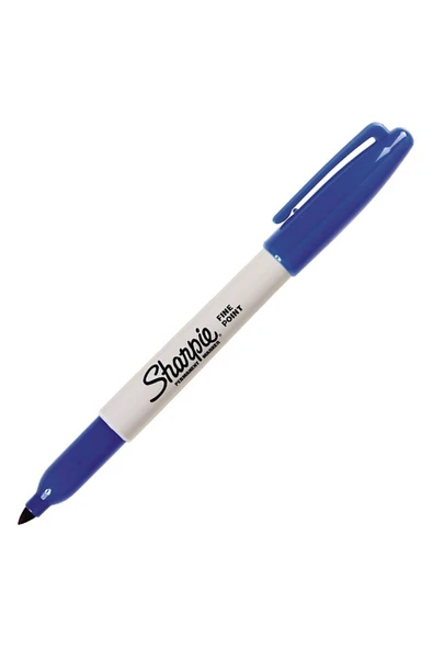 Sharpie Permanent Markör Kalem Fine Yuvarlak Uç Mavi 0810950 (12 Li Paket) ürün görseli 1