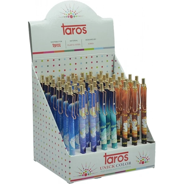 Taros Unick Color Versatil Kalem (Mekanik Kurşun Kalem) 0.7 MmSpace Unicorn Klipsli 7469 (48 Li Paket) ürün görseli 1