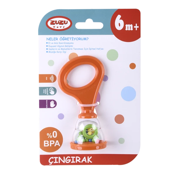 Zuzu Toys Oyuncak Bebek Çıngırağı Çıngır Kartelada 04033 ürün görseli 1