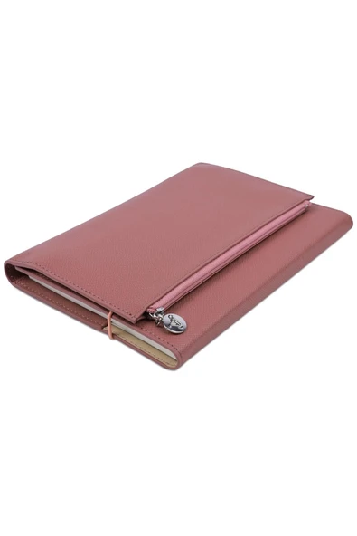Victoria's Journals Not Defteri 14X20 Cm Zipco Clutch 80 Gram Pembe 96 Yaprak Çizgili 211596 ürün görseli 1