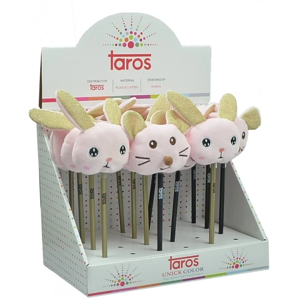 Taros Unick Color Kurşun Kalem Sevimli Fare Tepeli 7710 (16 Lı Paket) ürün görseli 1