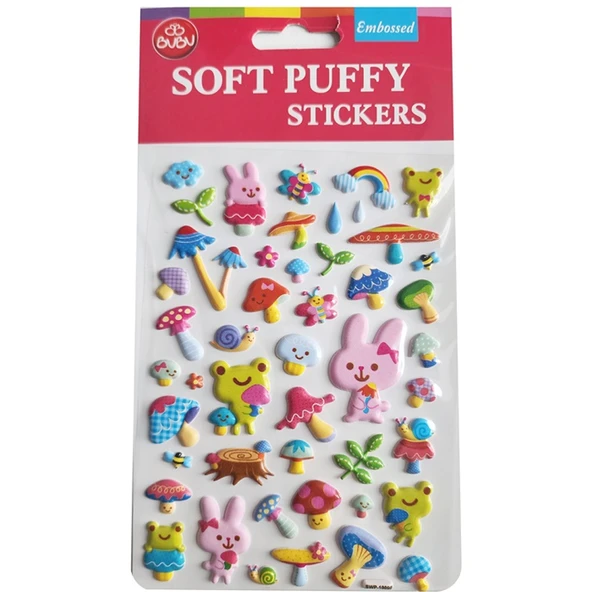Bu-Bu Soft Puffy Sticker Forest Life 10,9x20,5 SWP-1009B ürün görseli 1
