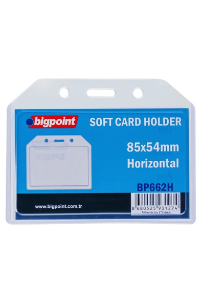 Bigpoint Yaka Kart Kabı Soft Yatay 85X54 Mm Bp660 (5 Li Paket) ürün görseli 1