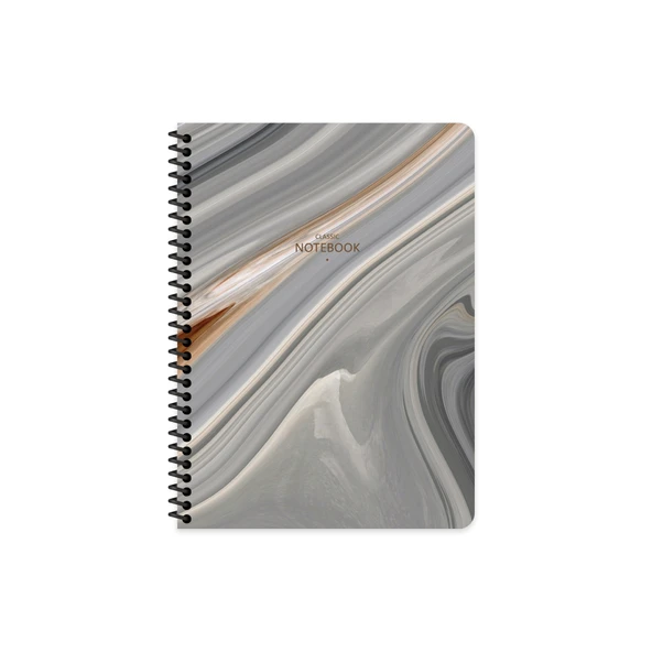 Keskin Color Not Defteri 16,5X22,5 Cm 80 Yaprak Çizgili Spiralli Karton Kapak Classic Ma 385041-99 (6 Lı Paket) ürün görseli 1