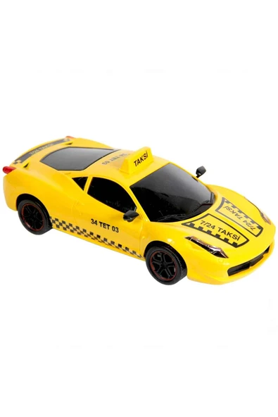 Toysan Oyuncak Sürtmeli Sarı Taksi 1:16 Taxi Car TOY-22 ürün görseli 1