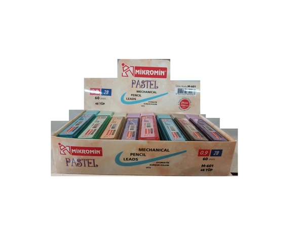 Mikro Min (Versatil Kalem Ucu) Pastel 60 Mm 0.9 Mm M-601 (48 Tüp) ürün görseli 1