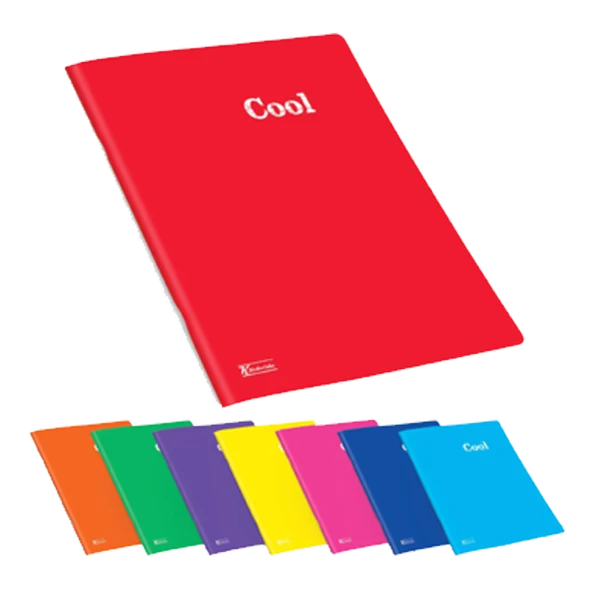 Keskin Color Defter A4 100 Yaprak Kareli Plastik Kapak Dikişli Cool 321862-99 (6 Lı Paket) ürün görseli 1