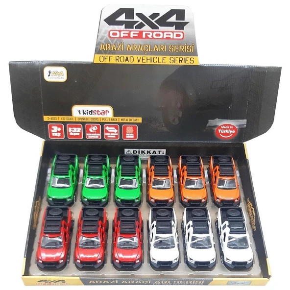 Asya Oyuncak Off-Road Çek Bırak Metal Araba KID.00062 (Karışık Model 1 Adet) ürün görseli 1