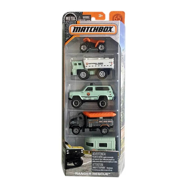 Mattel Oyuncak Matchbox Beşli Araba Seti C1817 (Karışık Model 1 Set) ürün görseli 1