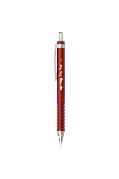 Rotring Versatil Kalem (Mekanik Kurşun Kalem) Tikky Retro Metalik Kırmızı 0.5 Mm 2202568 (12 Li Paket) ürün görseli 1