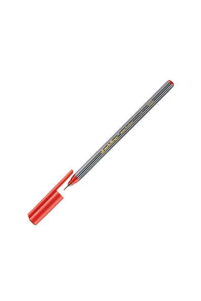 Edding İnce Uçlu Keçeli Kalem 0.4 MM Kırmızı 55 (10 Lu Paket) ürün görseli 1
