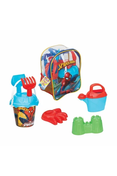 Dede Oyuncak Spiderman Resimli Sırt Çantalı Plaj Seti 03864 ürün görseli 1