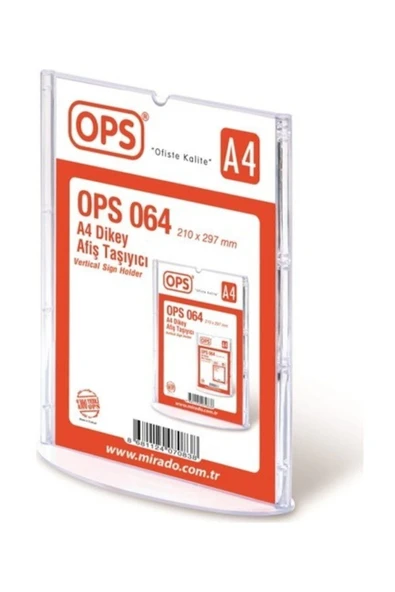 Ops Afiş Taşıyıcı A4 Dikey Dp 064 ürün görseli 1