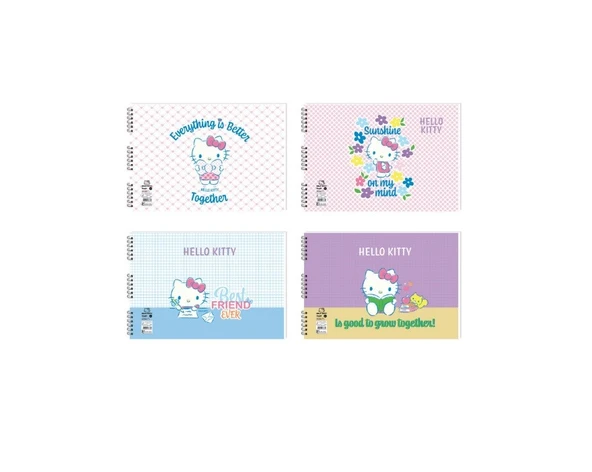 Keskin Color Hello Kitty Resim Defteri Spiralli 25X35 15 Yaprak 300215-08 (2 Li Paket) ürün görseli 1