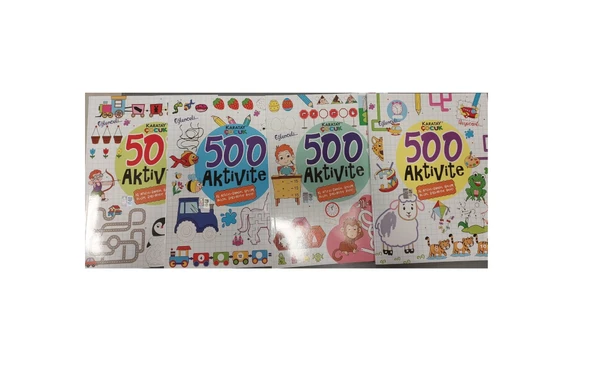 Karatay Yayınları 4E 500 Aktivite Seti 4 Kitap 96 Sayfa ürün görseli 1