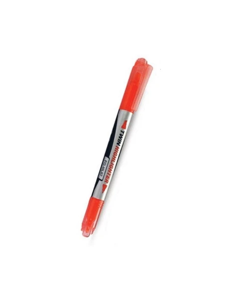 Flexoffice Fosforlu Kalem (İşaret Kalemi) Çift Taraflı Turuncu Mürekkep Fo-Hl07 (12 Li Paket) ürün görseli 1