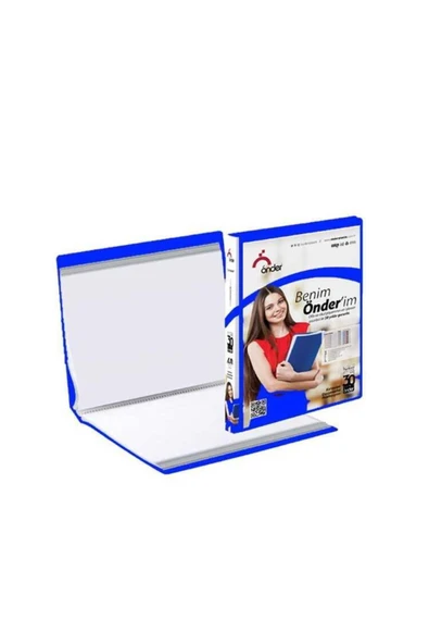 Önder A4 Katalog Sunum Dosyası PP Öncepli 60 Sayfa Kapasiteli Mavi 1260-1 ürün görseli 1