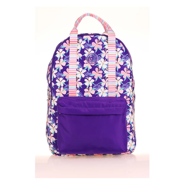 Kaukko Okul Sırt Çantası Double Stripe Purple K1763 ürün görseli 1