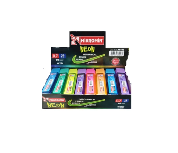 Mikro Min (Versatil Kalem Ucu) Neon 60 Mm 0.7 Mm M-602 (48 Tüp) ürün görseli 1