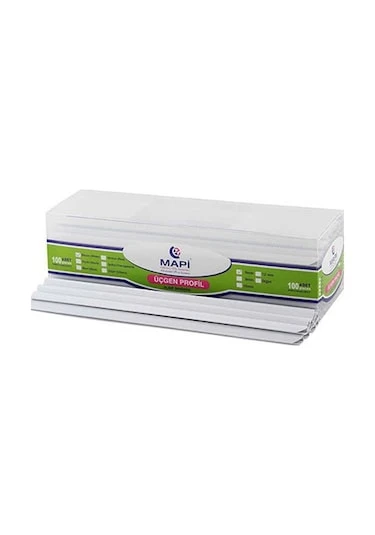 Mapi Profil Sırtlık Plastik Orta Üçgen 8 Mm Beyaz 214 08 00 (100 Lü Paket) ürün görseli 1
