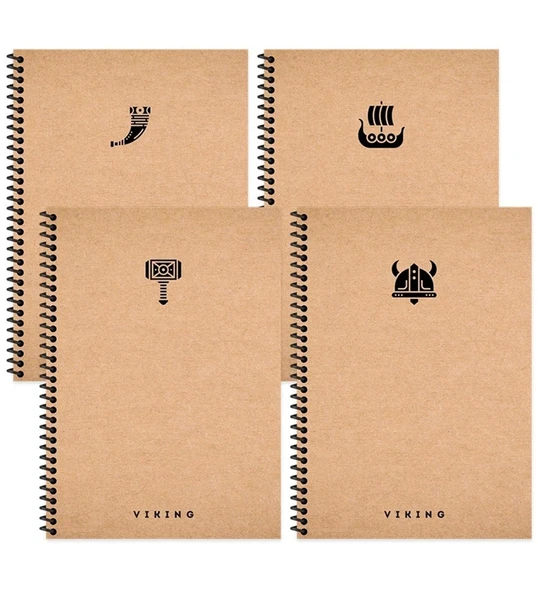 Keskin Color Not Defteri 12X17 Cm 80 Yaprak Çizgili Spiralli Sert Kapak La Plume Vik 417957-99 (24 Lü Paket) ürün görseli 1