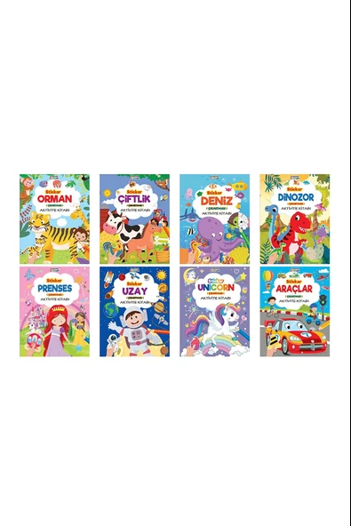 Karatay Yayınları 4E Sticker Çıkartmalı Aktivite Kitabı 8 Kitap ürün görseli 1