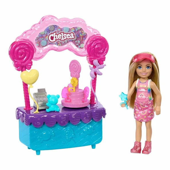 Mattel Oyuncak Barbie Chelsea'nin Şeker Dükkanı Oyun Seti HRM07 ürün görseli 1