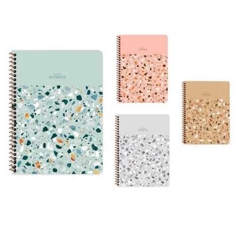 Keskin Color Terazzo Not Defteri 16,5X22,5 Cm 80 Yaprak Çizgili 320941-99 (6 Lı Paket) ürün görseli 1