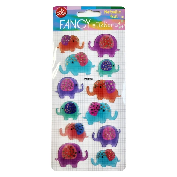 Bu-Bu Damla Sticker Fil Metalik 9x20 PUS-8402 ürün görseli 1