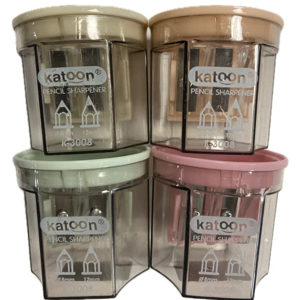 Bafix Katoon Kalemtraş Çift Hazneli K-3008 (36 Lı Paket) ürün görseli 1